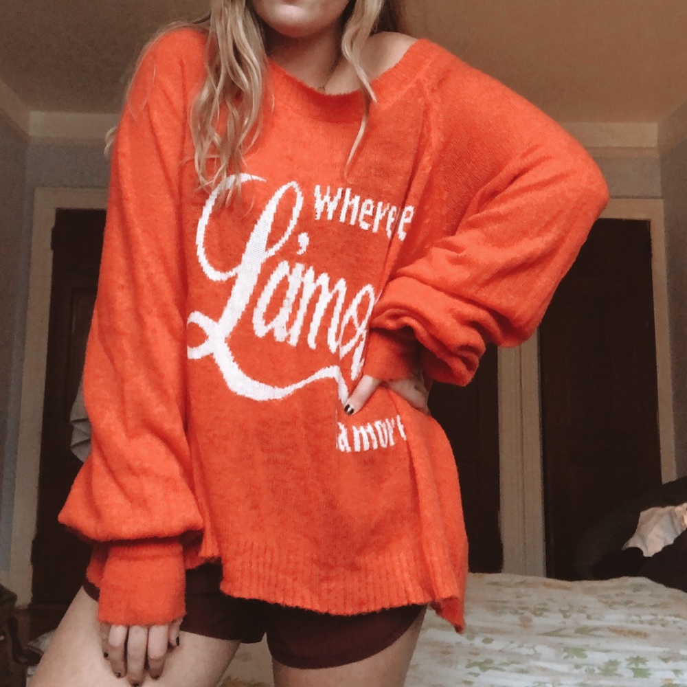 Orange Wildfox Sweater